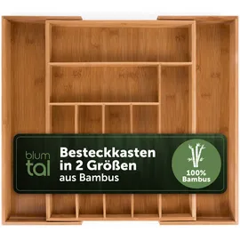 Blumtal Besteckkasten aus Bambus 33,7 x 5 x 44,5 cm