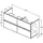 Ideal Standard Eurovit+ 4 Auszüge 120 x 44 x 55 cm Grau