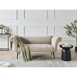Beliani Chaiselongue Nantilly Polyester 0 x 0 x 0 cm Hellbraun