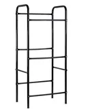 Wiltec Getränkekistenregal 50 x 33 x 116 cm Schwarz