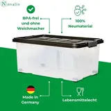 Novatool Novaliv Aufbewahrungsbox 1 x 45 L + 2 x 15 L + 2 x 5 L + 2 x 2 L 7-tlg. anthrazit