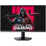 KOORUI 27 Zoll 144Hz Gaming Monitor, 2K 1440p QHD IPS HDR Gaming Computer Monitor, FreeSync 1ms Extrem geringe Bewegungsunschärfe, Ultraschlanker Rahmen VESA montierbar, DP/2HDMI, Neigungs-/Höhen-/Schwenkverstellbar, SCHWARZ