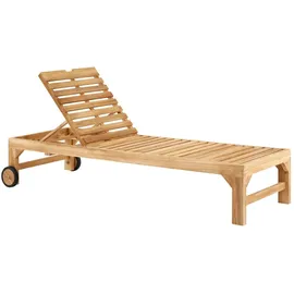 CARO-Möbel Sonnenliege Granada 200 x 65 x 39 cm Beige