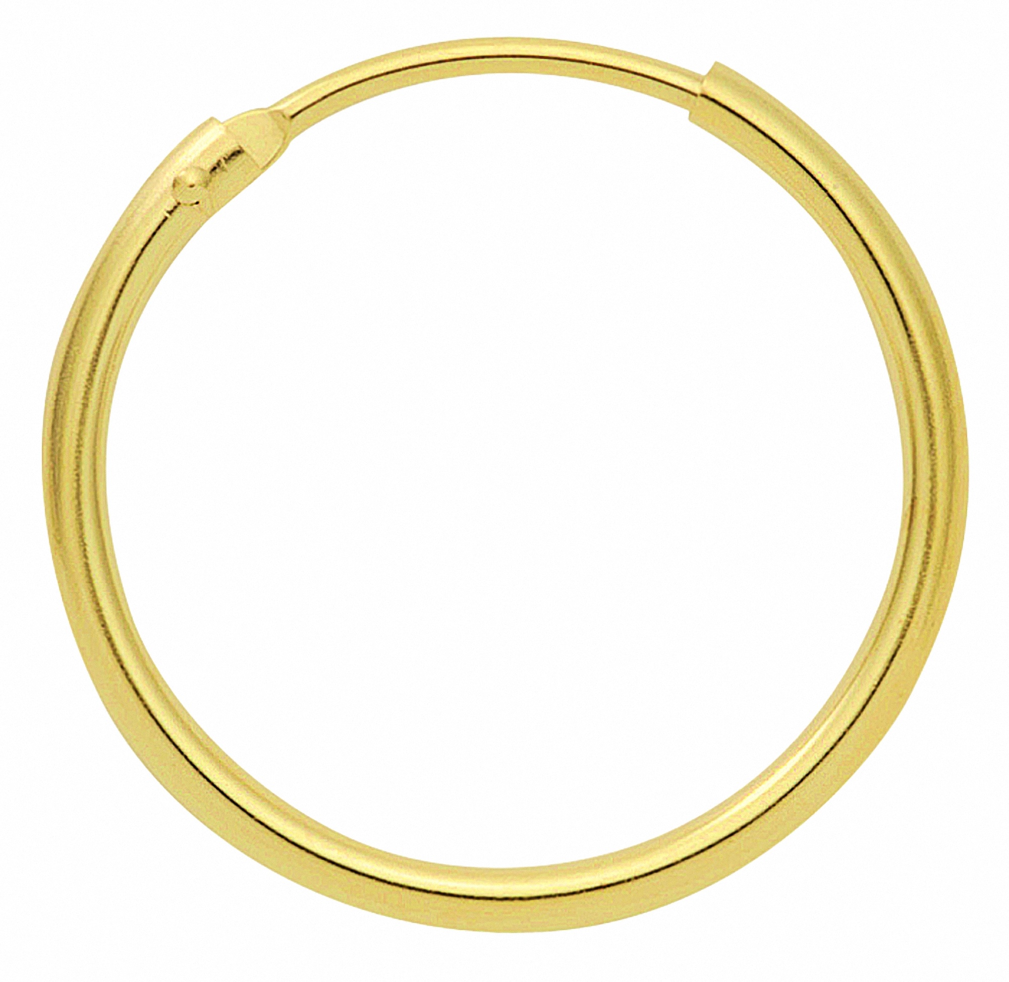 Paar Ohrhänger ADELIA ́S "Damen Goldschmuck 1 333 Gold Ohrringe / Creolen Ø 44 mm" Gr. Damen, goldfarben (gold) Damen Ohrhänger