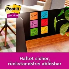 Post-it Super Sticky Notes Soulful Collection farbsortiert, 90 Blatt