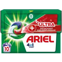 Ariel 4in1 PODS Waschmittel Kapseln + Ultra Fleckenentferner 10 Waschladungen Superstarke Fleckenentfernung