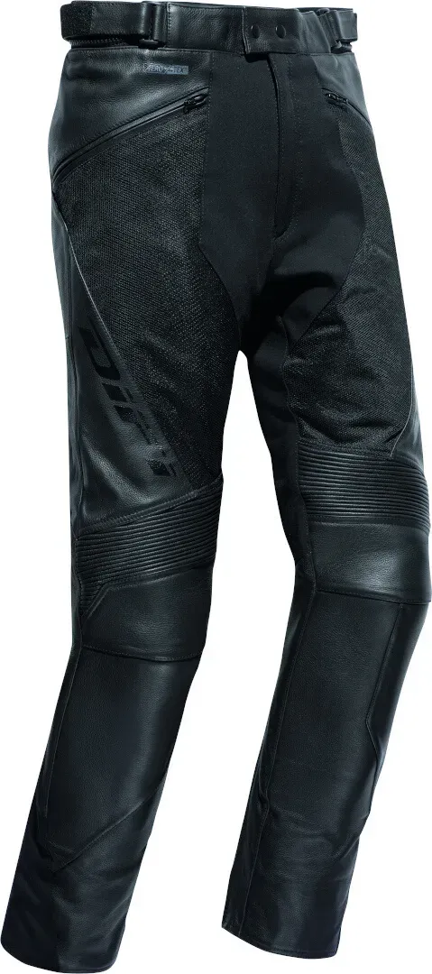 DIFI Oakland Aerotex wasserdichte Motorrad Leder-/ Textilhose, schwarz, Größe 58 für Männer