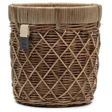 Rivièra Maison Blumentopf Pflanztopf Blumentopf Diamond Weave Rustic Rattan (22cm)