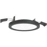 LightMe Einbauleuchte 1er Pack rund schwarz