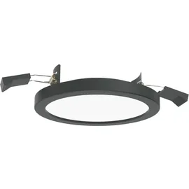 LightMe Einbauleuchte 1er Pack rund schwarz