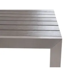Beliani Gartenmöbel Set 6-tlg. Grau/Silber