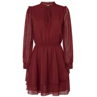 Pepe Jeans Pl953612 Langärmliges Kurzes Kleid - Burnt Red