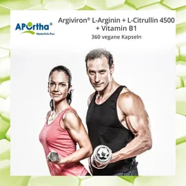 APOrtha L-Arginin + L-Citrullin 4500 + Vitamin B1 Kapseln 360 St.