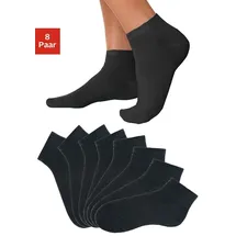 GO IN Kurzsocken 8er Pack Schwarz 43-46