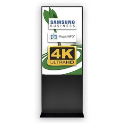 Digitale Infostele Trendline, 55" 4K UHD, schwarz, einseitig - Digital Signage Made in EU