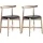 Hammel Furniture Findahl Holzstuhl Leder Beige/Schwarz