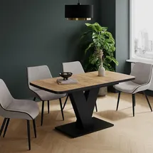 Vicco Fenaro 120 x 77,4 x 80 cm Eiche/Schwarz