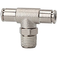 Riegler T-Steckverschraubung »metallica«, drehbar, R 1/8 a., Schlauch- Ø8