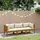 vidaXL Akazienholz Loungesofa 3-Sitzer creme