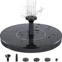 3,8 W Solar-Schwimmbrunnen-Set mit 6 Sprühmodi, RGB-LED-Licht für Garten, Vogelbad, Aquarium, 800 mAh