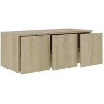vidaXL Sonoma-Eiche TV-Lowboard 80x34x30 cm Holzwerkstoff