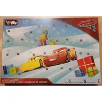 Mattel FGV14 CARS 3 Adventskalender 5 Autos, 19 Zubehörteile