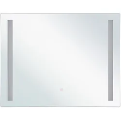 Badspiegel mit LED-Beleuchtung rechteckig 60 x 70 cm LIRAC