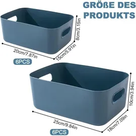 luxuskollektion Aufbewahrungsbox Kunststoff 2 Größen Bunt