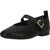 CLARKS Ballerina CLARKS "Fawna Jane", Damen, Gr. 35,5, schwarz, Leder, Schuhe Ballerina, in eleganter Ausfertigung mit Komfort-Fußbett