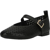 CLARKS Ballerina CLARKS "Fawna Jane", Damen, Gr. 35,5, schwarz, Leder, Schuhe Ballerina, in eleganter Ausfertigung mit Komfort-Fußbett