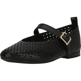 CLARKS Ballerina CLARKS "Fawna Jane", Damen, Gr. 35,5, schwarz, Leder, Schuhe Ballerina, in eleganter Ausfertigung mit Komfort-Fußbett