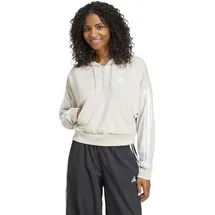 Adidas Damen Kapuzensweat Essentials 3-Streifen, Wonalu/White L