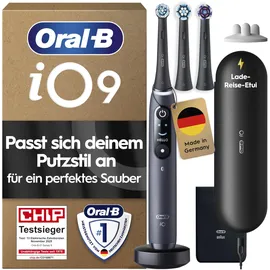 Oral-B iO Series 9 Plus Edition Black Onyx + Aufsteckbürsten 3 St.