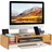 Relaxdays Monitorständer 15 x 65 x 28 cm Braun