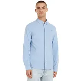 Tommy Hilfiger Slim Stretch Oxford Langarmhemd Perfume Blue XL