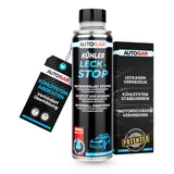 AUTOGAR® Kühler Leck Stop 250 ml I Kühlsystem abdichten ohne Verstopfung I Dichtet Mikrorisse & Tropflecks im Kühlwasser I Für G11 G12 G13 Kühlmittel I Schutz vor Überhitzung