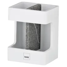 Kela Zahnbürstenhalter Cube Polyresin weiß