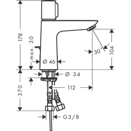 Hansgrohe Talis Select E 110 Einhandmischer (71750000)