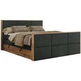 MKS Boxspringbett mit Bettkasten ¦ grau ¦ Maße (cm): B: 168 H: 113