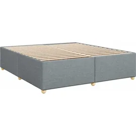vidaXL Boxspringbett 180 x 200 cm Hellgrau
