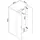 [en.casa] Kinderkleiderschrank Sandnes 123 x 60 x 40 cm MDF weiß/mintgrün