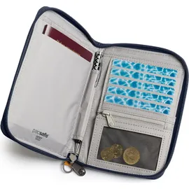 Pacsafe RFIDsafe Compact Travel Organizer Geldbörse blau