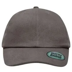 6 Panel Cap weich gebürstet MB6223, dunkelgrau, Einheitsgröße - dunkelgrau