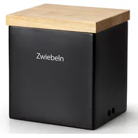 Continenta Vorratsdose rechteckig schwarz 18 x 15,5 x 20,5 cm 0,8 l