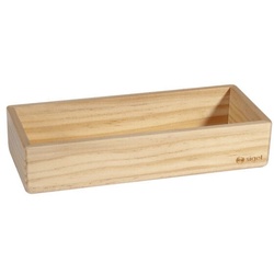 Sigel Holz-Stifteschale, 17.5x5.5x4 cm