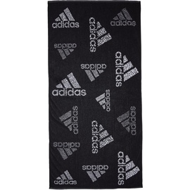 adidas Unisex Adult Branded Must-Have Towel Schwimmbad, Black/White, One Size