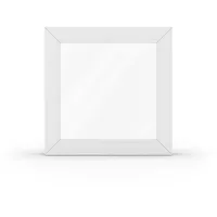 Fenster Weiß, PVC, aluplast Ideal 4000, 510 x 510 mm, einteilig, festverglast, individuell konfigurieren