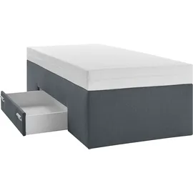 Westfalia Schlafkomfort Boxspringbett 90 x 200 cm Grau