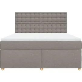 vidaXL Boxspringbett 180 x 200 cm H2 Taupe