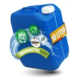Kosmetex Wasserkanister 10L Blau, BPA frei & lebensmittelecht für Camping, Garten & Gewerbe, Robust haltbarer Premium Trinkwasser Kanister, Made in Germany